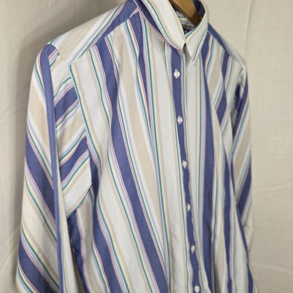 Appleseed's Striped Button Up Long Sleeve Shirt Size 10 - Picture 3 of 5
